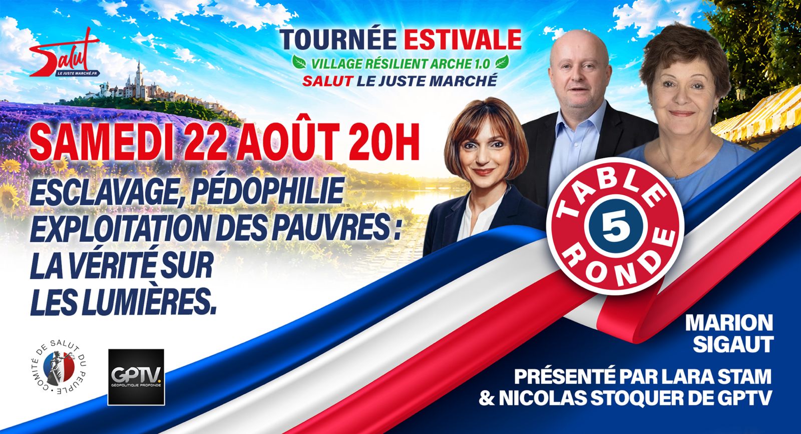 Salut Le Juste Marché - Tournée estivale - 22 août 2026